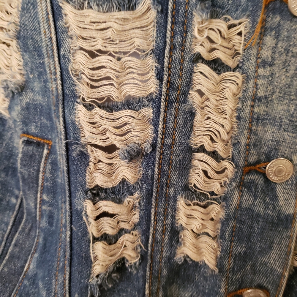 Thrill Deconstructed Jeans Jacket - image 3